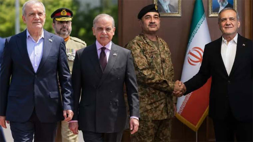 Iran's President Pezeshkian commends Pakistan's efforts for regional peace