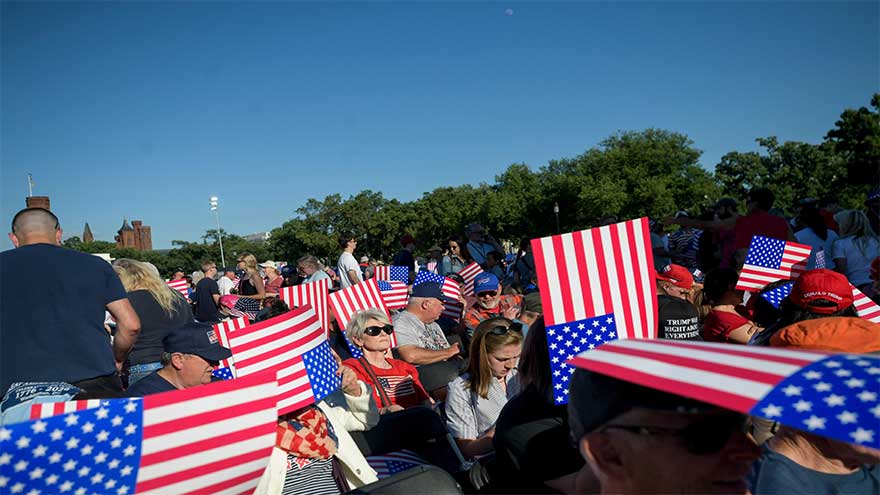 Trump turns America 250 kickoff into a campaign-style rally on the National Mall