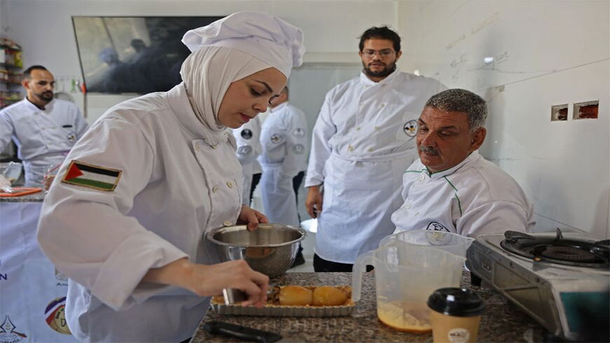 Gazans nourish dreams at twice-bombed culinary school