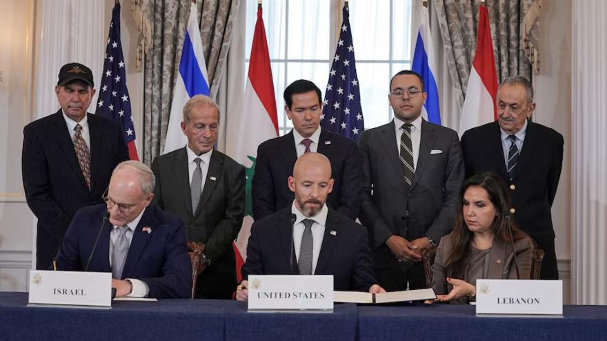 Israel, Lebanon sign framework peace deal after US-mediated talks
