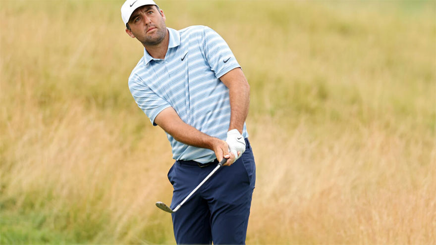 Scheffler fires 60 to grab 36-hole PGA Travelers lead