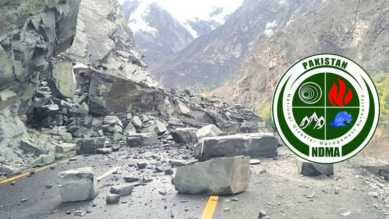 این ڈی ایم اے کا پہاڑی اوربالائی علاقوں میں ممکنہ لینڈ سلائیڈ کا الرٹ جاری