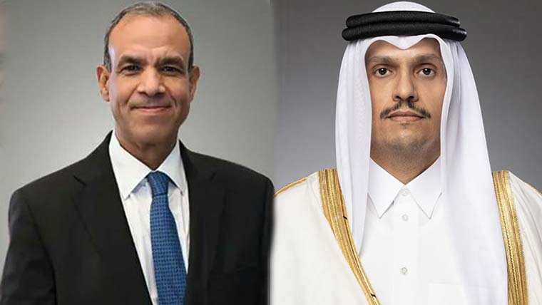 قطر و مصر کے وزرائے خارجہ کے درمیان رابطہ، خطے کی تازہ صورتحال پر گفتگو