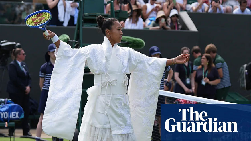 Osaka makes spectacular Wimbledon arrival in kimono-inspired dress