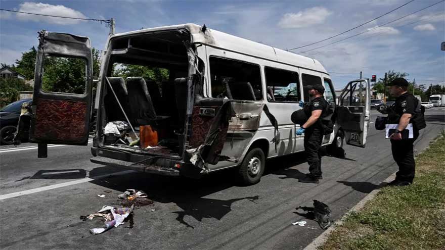 Russian missile and drone attacks kill at least eight in Ukraine