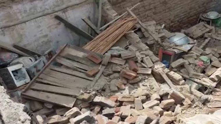 عمرکوٹ میں خستہ حال دیوار گرنے سے تین کمسن بچیاں جاں بحق