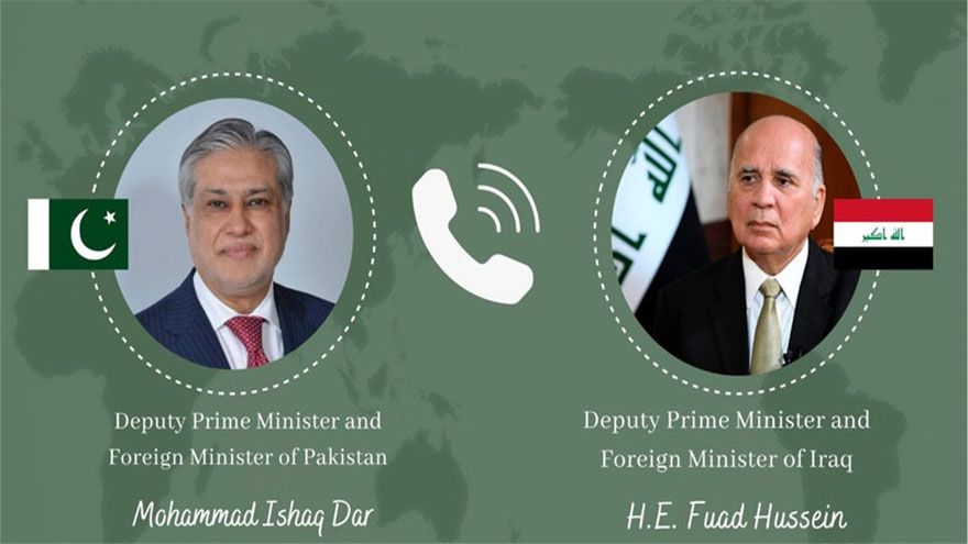 Pakistan, Iraq agree to advance regional peace, stability