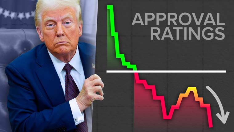 ایران پر حملے کے بعد امریکی صدر ٹرمپ کی مقبولیت میں کمی، سروے
