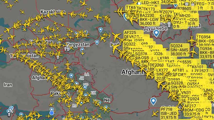Pakistan-Afghanistan airspace emerges among world's busiest corridors
