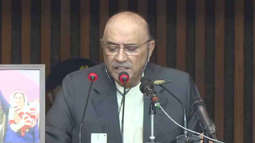 President Zardari says South Asia cannot be safe until Kashmir is freed from Indian occupation