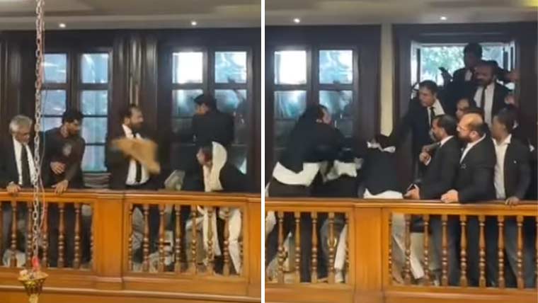 لاہور ہائیکورٹ بار الیکشن تنازع، وکلا گروپوں میں لڑائی