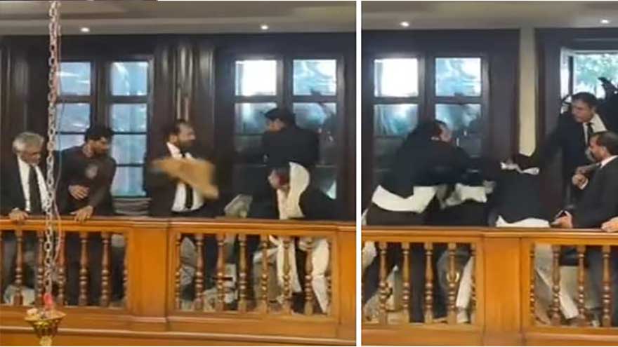 Lahore High Court Bar election turns violent, lawyers engage in brawl