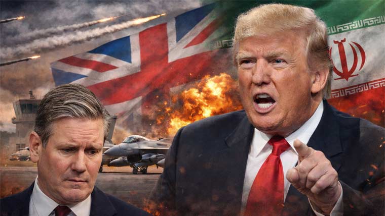 برطانیہ نے ایران پر حملوں کیلئے دونوں ایئر بیسز کے استعمال کی اجازت نہیں دی: ٹرمپ