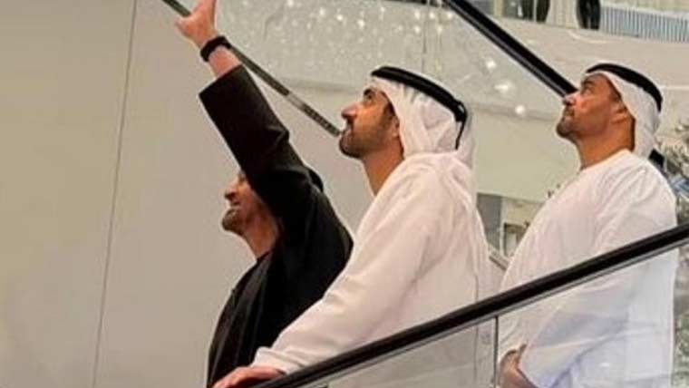 صدر یو اے ای شیخ محمد بن زاید، شیخ حمدان مشکل وقت میں عوام کے درمیان موجود