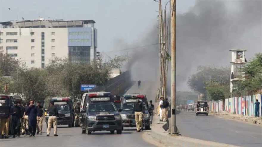 Three cases registered over protest outside US Consulate in Karachi