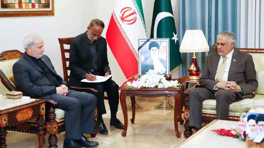 Ishaq Dar visits Iranian Embassy, offers condolences on Ayatollah Khamenei's martyrdom
