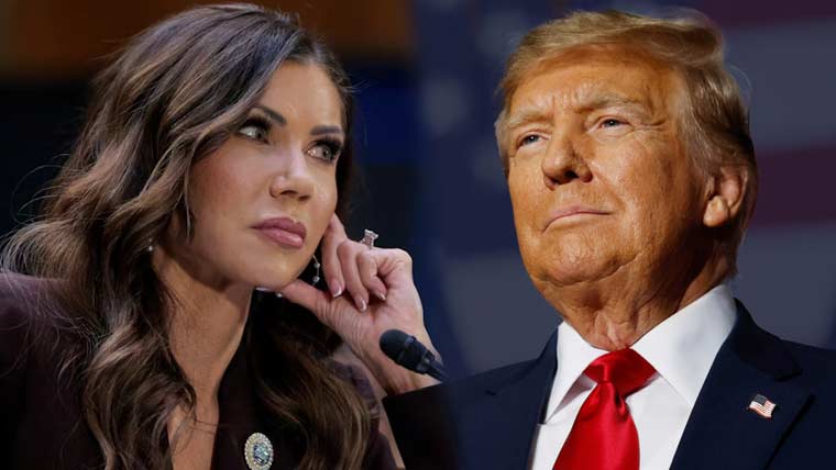 ٹرمپ کا سیکرٹری ہوم لینڈ سکیورٹی کرسٹی نوم کو ہٹانے کا اعلان