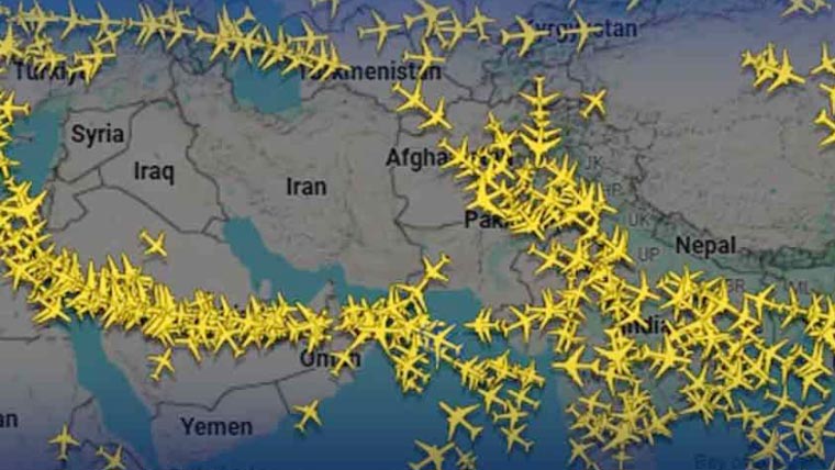 پاکستان کی فضائی حدود سے گزرنے والی پروازوں میں 15 فیصد اضافہ