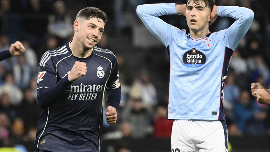 Valverde strikes late as Real Madrid beat Celta Vigo