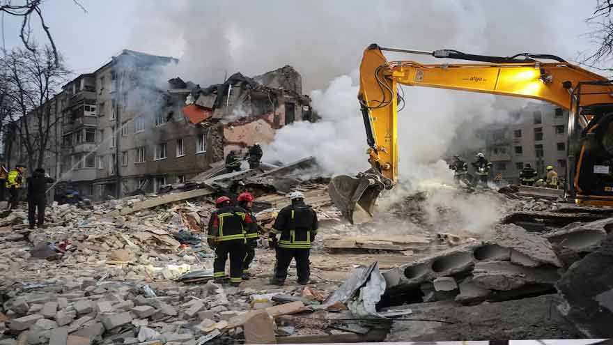 Russia hits Ukraine with drones, missiles, kills at least seven in Kharkiv