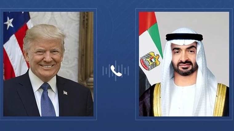 امریکی صدر کا اماراتی ہم منصب سے رابطہ، ایرانی حملوں پر تبادلہ خیال