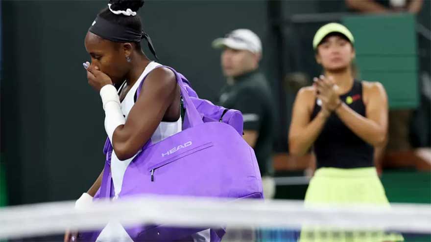 Gauff retires with 'scary' injury to send Eala through at Indian Wells