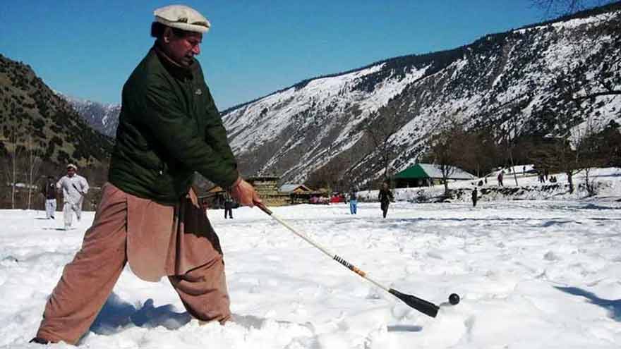 Kalash winter festival concludes in Chitral with unique snow golf tradition