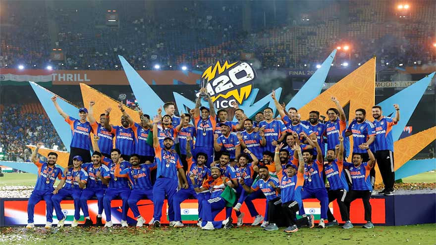 Indian team receive $14.2 million bonus for historic T20 World Cup win