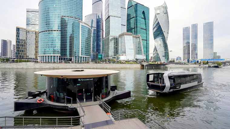 ماسکو میں جدید الیکٹرک دریائی ٹرانسپورٹ کا نظام تیزی سے ترقی کرنے لگا