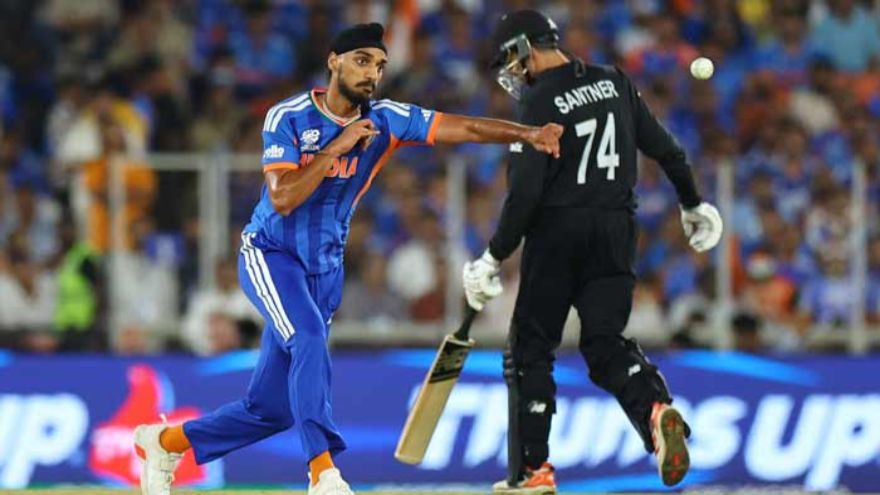 India's Arshdeep fined for throwing ball at NZ's Mitchell in T20 World Cup final