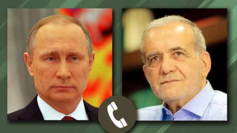 پیوٹن اور ایرانی صدر کا ٹیلیفونک رابطہ، مشرق وسطیٰ کی صورتحال پر تبادلہ خیال