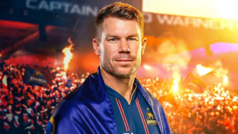 پی ایس ایل 11: ڈیوڈ وارنر دوبارہ کراچی کنگز کے کپتان مقرر