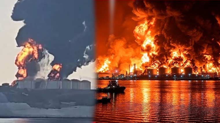 عمان میں سلالہ پورٹ پر مبینہ ایرانی حملہ، تیل کے ذخیرے میں آگ بھڑک اٹھی