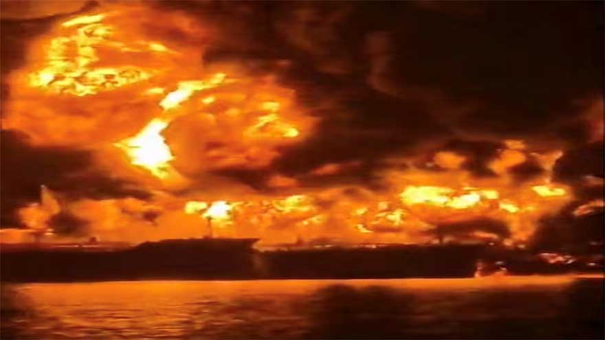 Oil tankers burn near Iraq as Iranian strikes defy Trump's claim to have 'won' the war