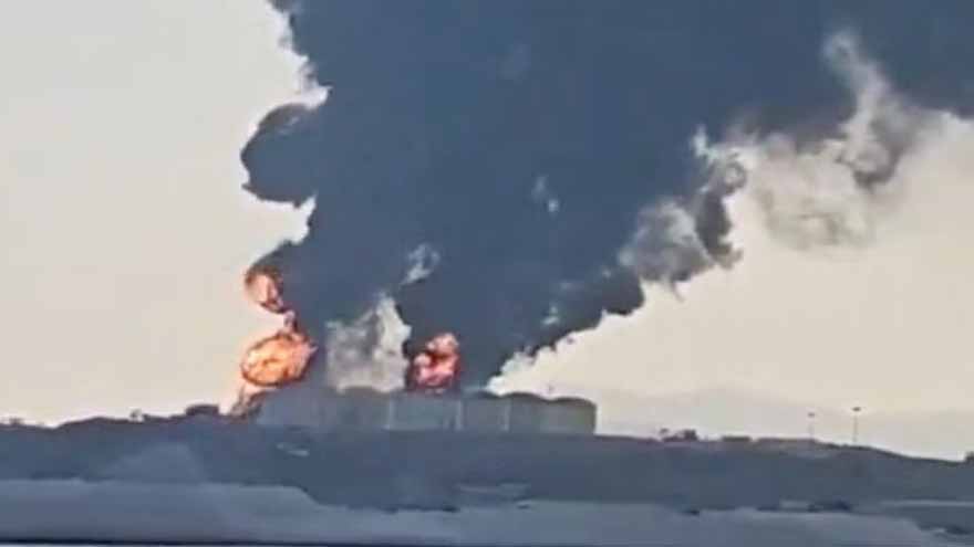 Oman works to contain fire at Salalah port after drones strike