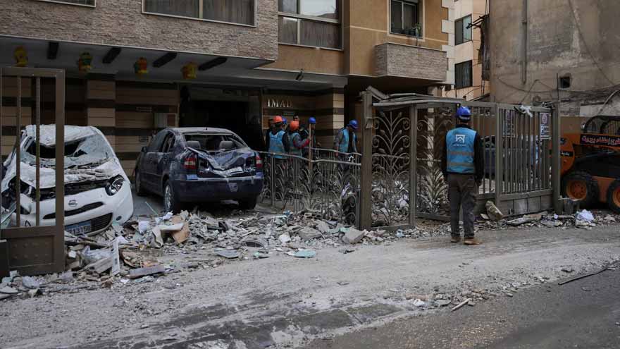 Israel pounds Beirut suburbs after Hezbollah fires volley of rockets