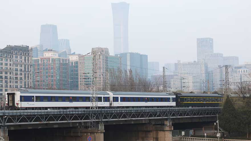 Dunya News First train to Pyongyang in six years leaves Beijing as neighbours revive link
