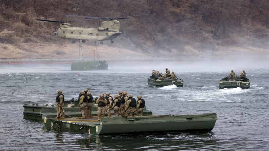 North Korea fires 10 ballistic missiles during US-South Korea military drills