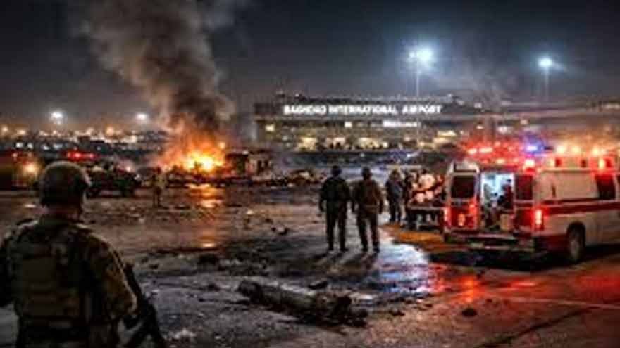 Deadly drone and rocket attacks hit Baghdad, Dubai, and Kuwait Airports