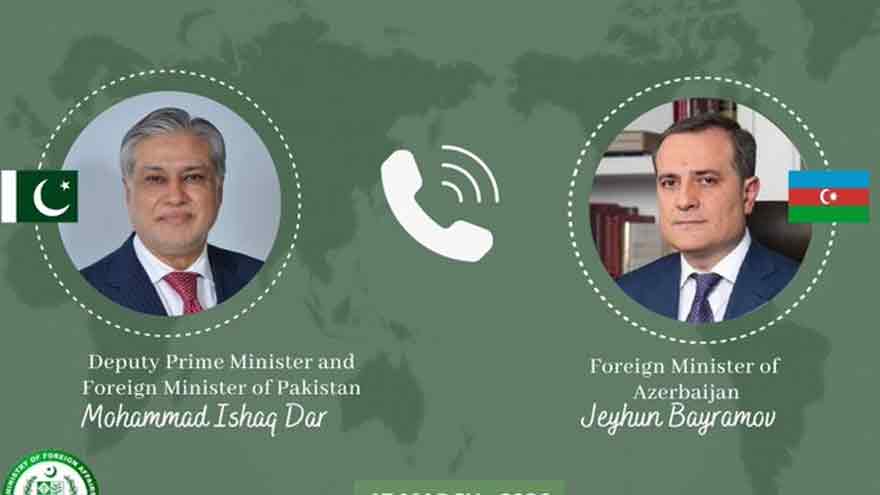 Ishaq Dar, Azerbaijan FM discuss ongoing regional situation