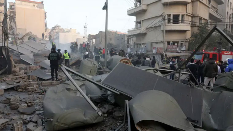لبنان کے دارالحکومت بیروت میں اسرائیلی فوج کی بمباری، 6 افراد جاں بحق