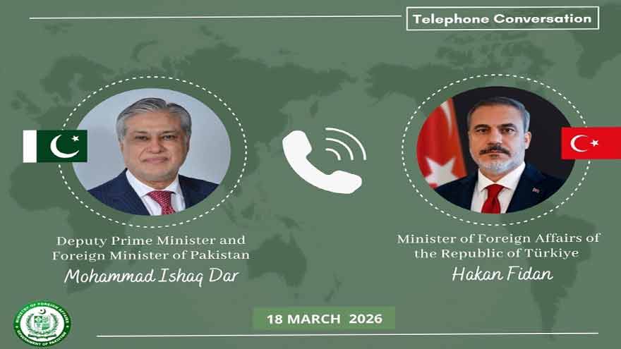 DPM Dar speaks with Turkish FM, stresses urgent need for de-escalation