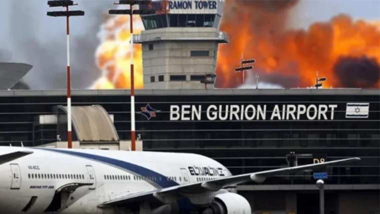 ایران کا اسرائیلی بن گوریان ایئر پورٹ پر میزائل حملہ، 3 پرائیویٹ طیارے متاثر