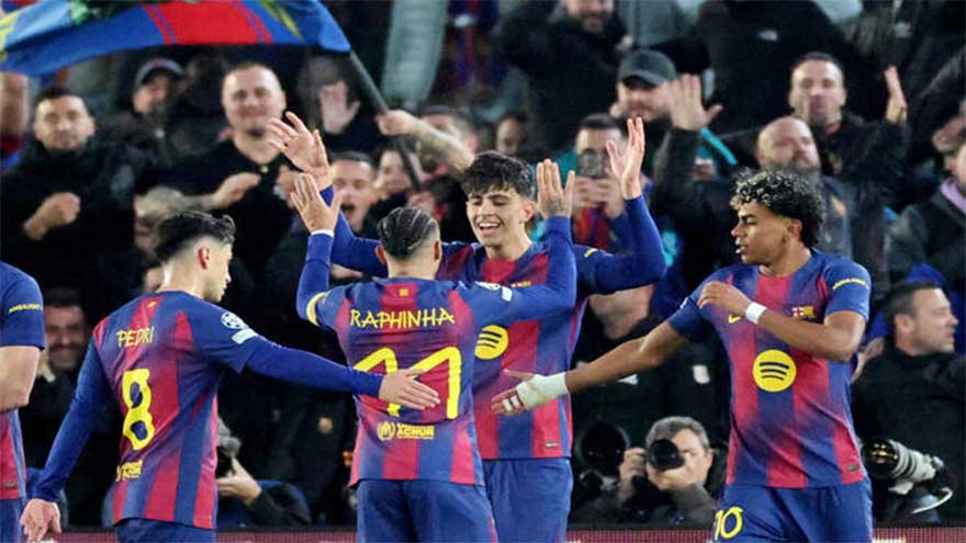 Barcelona demolish Newcastle 7-2 to reach Champions League quarters