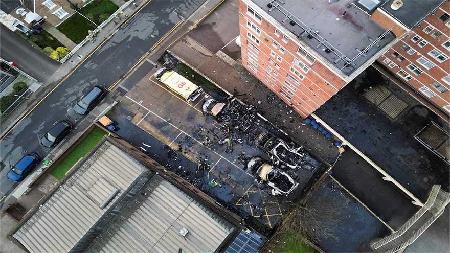 Dunya News London Jewish community ambulances set ablaze in suspected hate crime, police say