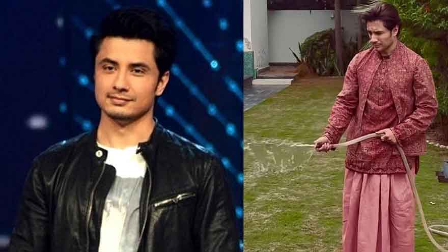 Ali Zafar faces criticism over Eid video attire