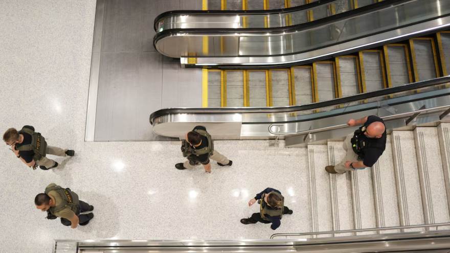 US air system under strain: frozen funding, ICE agents in airports, crash shutting LaGuardia