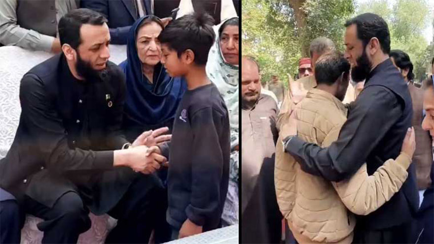 Tarar meets family of stray dog attack victim