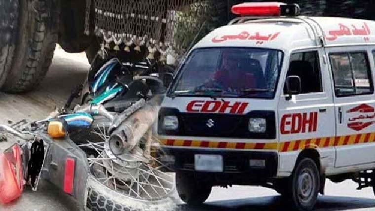 کراچی: لانڈھی قائد آباد کے قریب ٹریفک حادثہ، 2 افراد جاں بحق