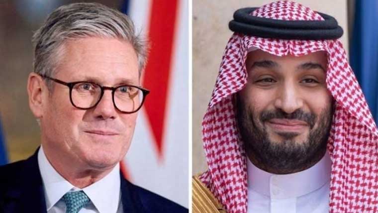 برطانوی وزیراعظم کا سعودی ولی عہد سے ٹیلیفونک رابطہ، یکجہتی کا اظہار